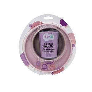 Melii Set 3 Recipiente Silicon Hrana Bebe Purple and Pink and Grey