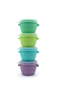 Melii Set 4 Recipiente Silicon Snap and Go 4x177ml