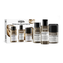 Încarcă imaginea în Galerie, L’Oreal Professionnel SE Absolut Repair Molecular Trio Travel - Set Pentru Par Deteriorat
