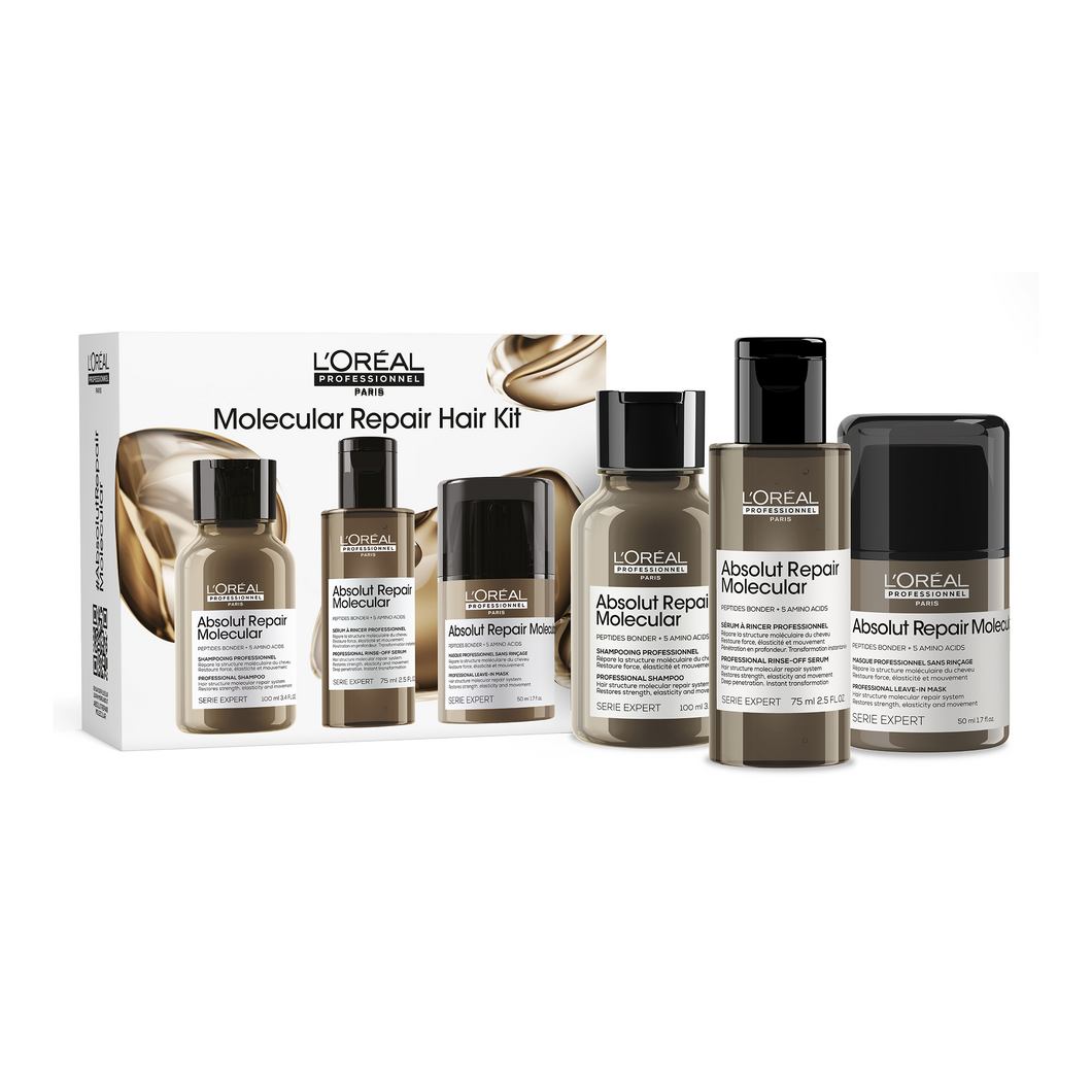 L’Oreal Professionnel SE Absolut Repair Molecular Trio Travel - Set Pentru Par Deteriorat