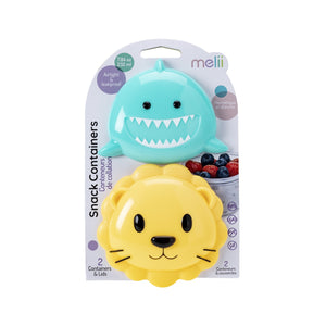 Melii Set 2 Recipiente Hrana Bebe Model Shark and Lion