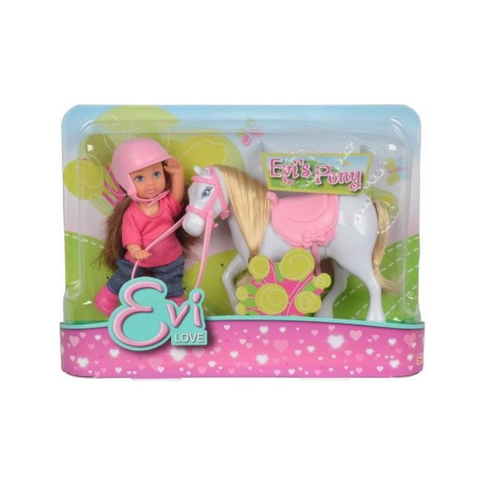 Steffi Love Set Papusica Evi cu Calut Alb