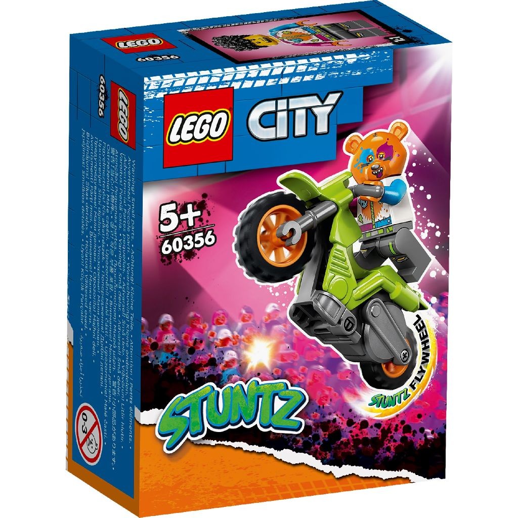 Lego City Stuntz Motocicleta de Cascadorie cu Urs