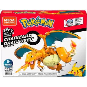 Pokemon Mega Construx Charizard Dracaufeu Glurak