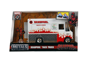 Jada Toys Marvel Set Camionul de Mancare si Figurina Metalica Deadpool