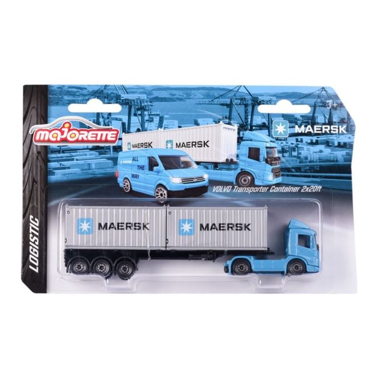 Majorette Transportor Maersk Volvo Crafter si Airbus