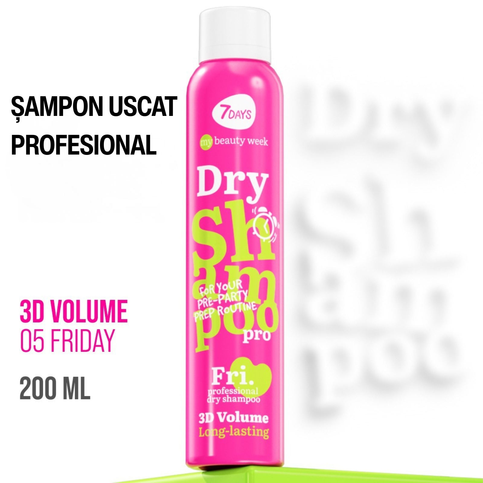 7Days Sampon Uscat Long-Lasting Formula 3D Volume 200ml