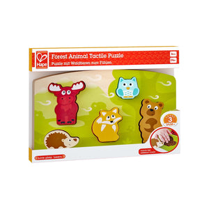 Hape Puzzle Tactil - Animalele din Padure