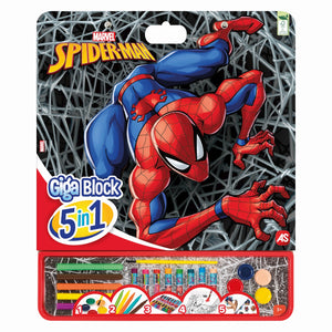 ArtGreco Desen Spider Man Set Pentru Desen Giga Block 5 in 1