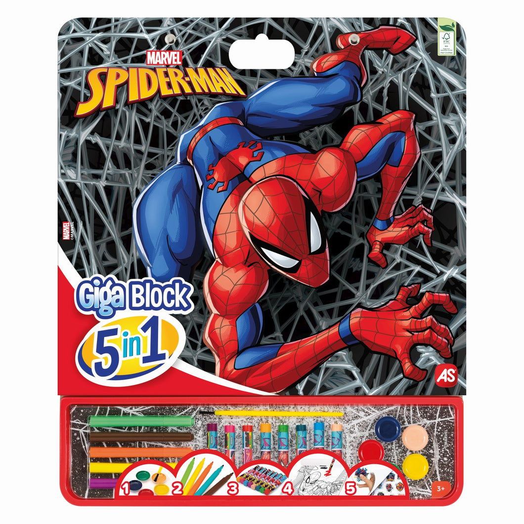 ArtGreco Desen Spider Man Set Pentru Desen Giga Block 5 in 1