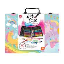 Încarcă imaginea în Galerie, As Art Case Set de Desen Deluxe cu 100 de Accesorii Unicorn
