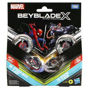 Beyblade X Marvel Set Duo Spider Man 3-60F si Venom 3-80N