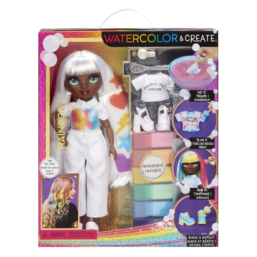 Rainbow High Watercolor Create Papusa Ochi Verzi