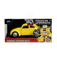 Încarcă imaginea în Galerie, Jada Toys Transformers Masinuta Metalica Bumblebee Volkswagen Beetle
