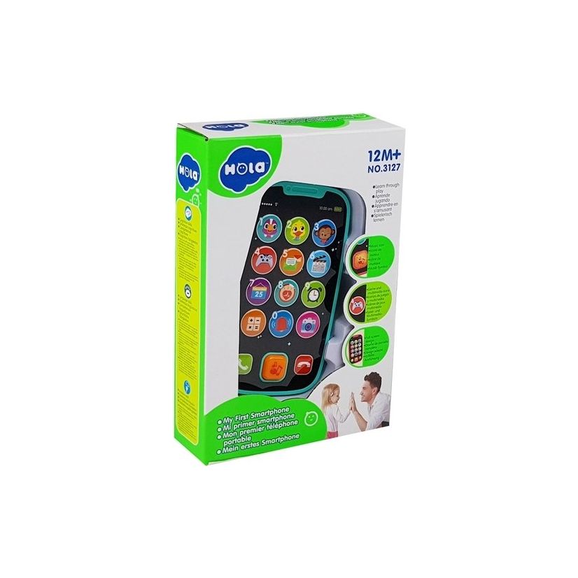 Hola Primul Meu Telefon Smart Verde cu Muzica si Lumini