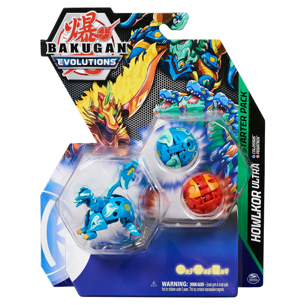 Bakugan S4 Pachet Starter Howlkor Ultra Colossus si Pegatrix