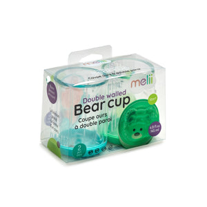 Melii Set 2 Pahare Copii Design Interior Urs Albastru and Verde