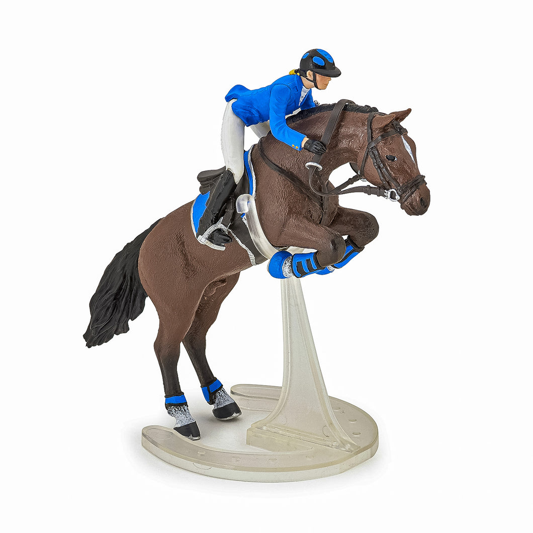 Papo Rase de Cai si Ponei Figurina Cal Sarind cu Jocherita