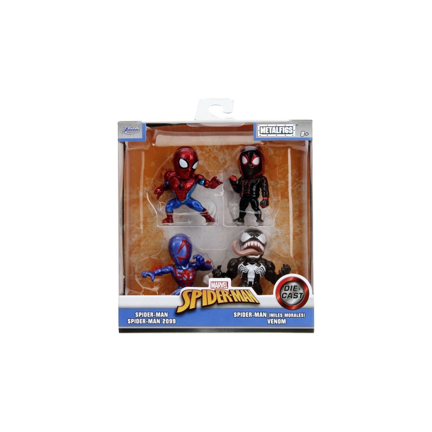 Jada Toys Marvel Spider Man Set 4 Figurine Metalice 6.5cm