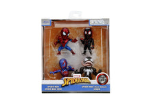 Încarcă imaginea în Galerie, Jada Toys Marvel Spider Man Set 4 Figurine Metalice 6.5cm
