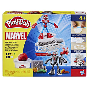 Play-Doh Spider-Man Spiderman Set 2 Figurine Batalie cu lansator si Sulita