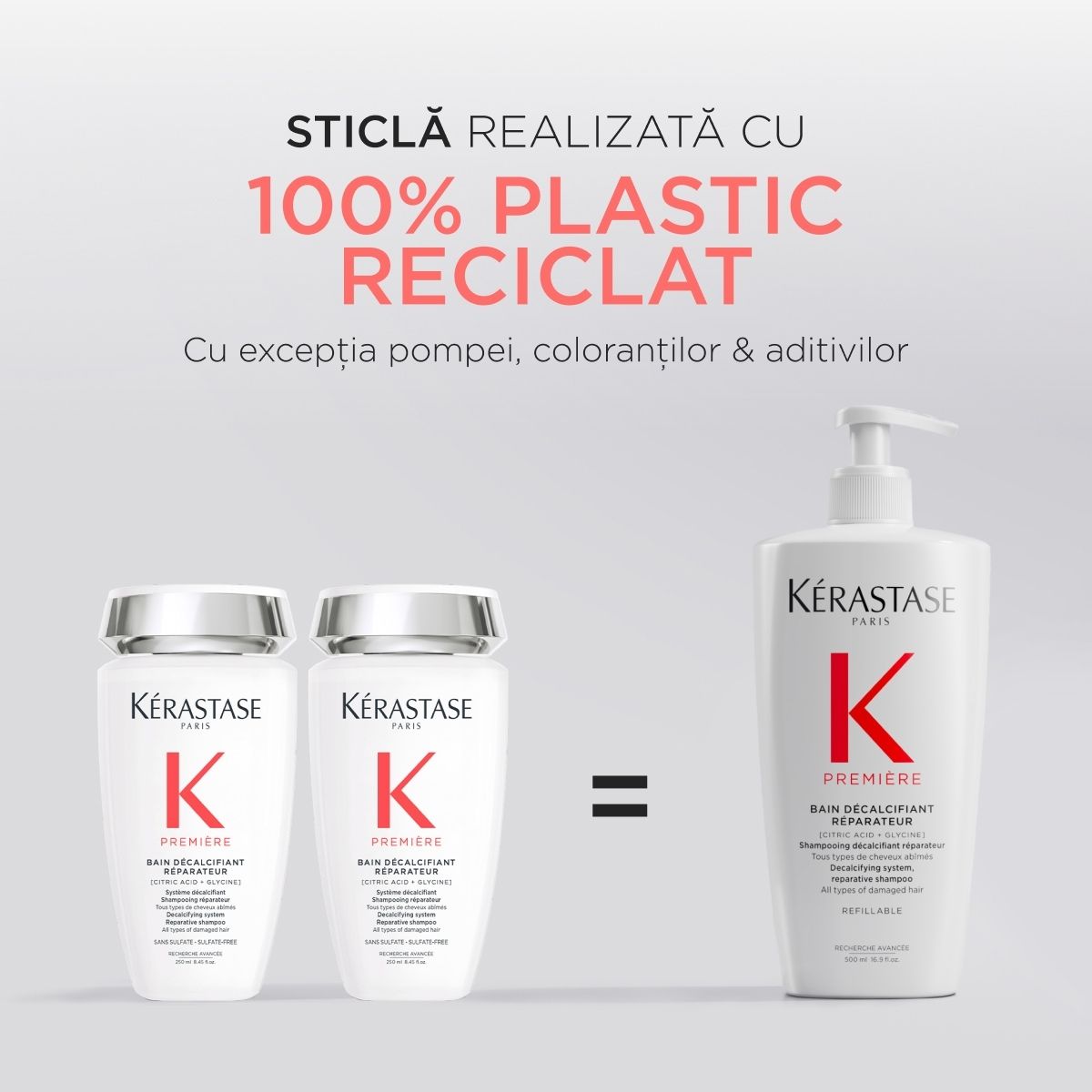 Kerastase Premiere Bain Decalcifiant Reparateur - Sampon Reparator Par Deteriorat Reincarcabil 500ml - Beauty Lounge