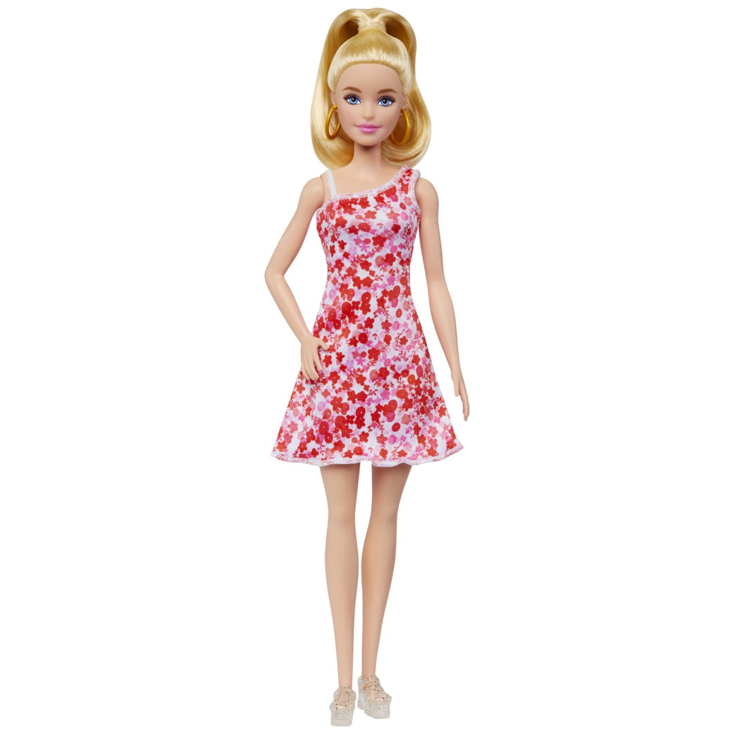 Barbie Fashionista Blonda cu Parul Prins in Coada