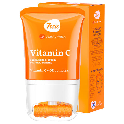 7DAYS Crema Faciala si Gat Radiance Vitamin C Massager 80ml - Tratament Iluminator