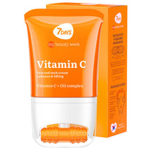 Încarcă imaginea în Galerie, 7DAYS Crema Faciala si Gat Radiance Vitamin C Massager 80ml - Tratament Iluminator

