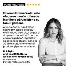 Încarcă imaginea în Galerie, L&#39;Oreal Professionnel SE Chroma Creme Purple - Sampon Neutralizator Reflexe Galbene 300ml
