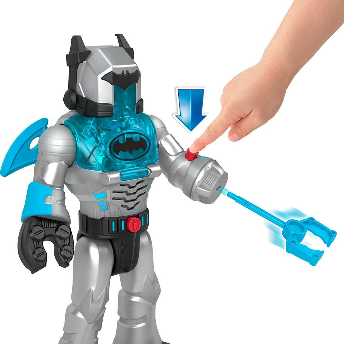 Fisher Price Imaginext DC Super Friends Robot Batman in Costum Gri 30cm