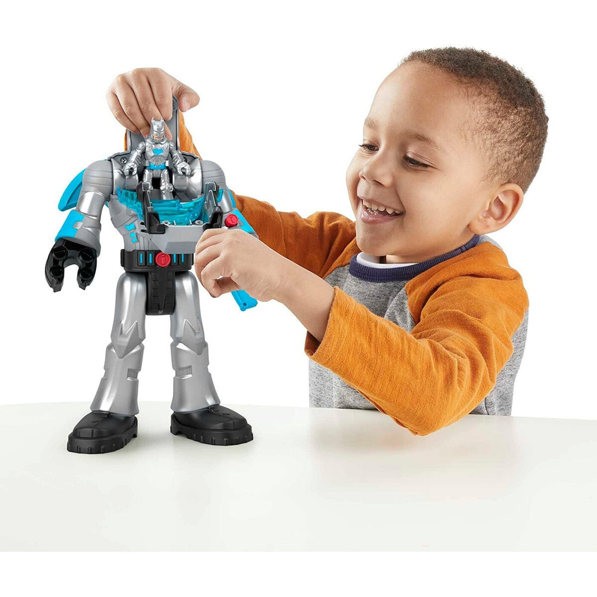 Fisher Price Imaginext DC Super Friends Robot Batman in Costum Gri 30cm