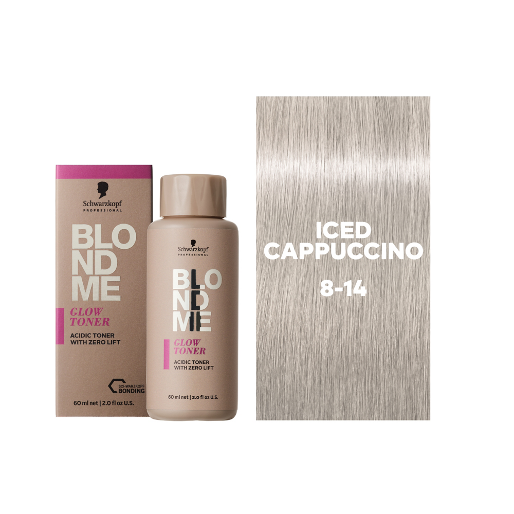 Schwarzkopf Professional BlondMe Glow Toner Iced Cappuccino 60ml - Vopsea Lichida Demi-Permanenta