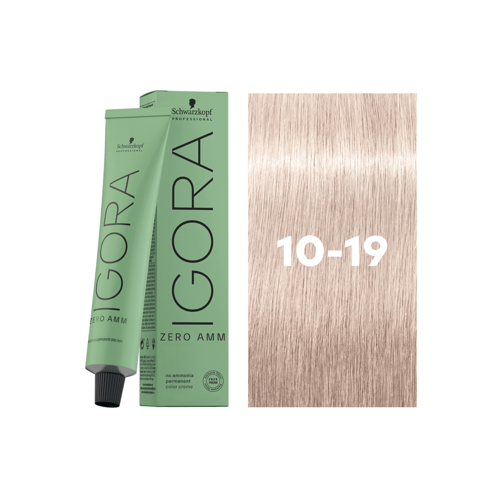 Schwarzkopf Professional Igora Zero AMM 10-19 60ml - Vopsea Permanenta Fara Amoniac