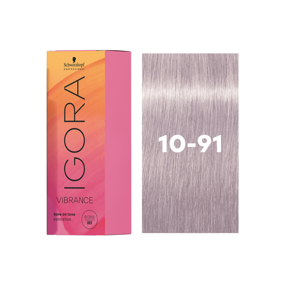 Schwarzkopf Professional Igora Vibrance 10-91 60ml - Vopsea Lichida Demi-Permanenta