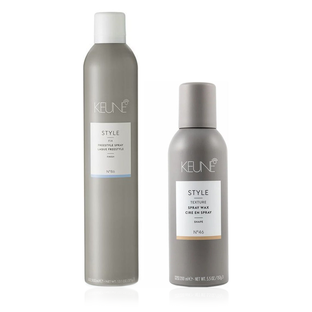 Set Keune Free Spray 500ml si Spray Wax 200ml