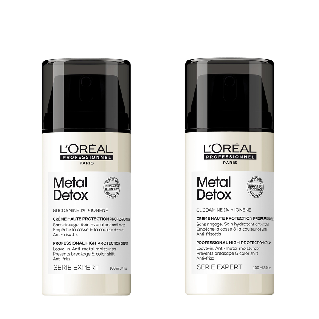 Set L'Oreal Professionnel 2 x SE Metal Detox - Crema Profesioanala Fara Clatire 100ml