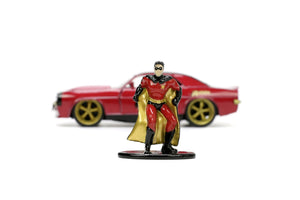 Jada Toys Batman Set Figurina Robin si Masinuta Metalica Chevrolet Camaro 1967