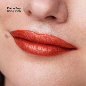 Clinique Pop Longwear Lipstick Shine 29 Flame Pop - Ruj