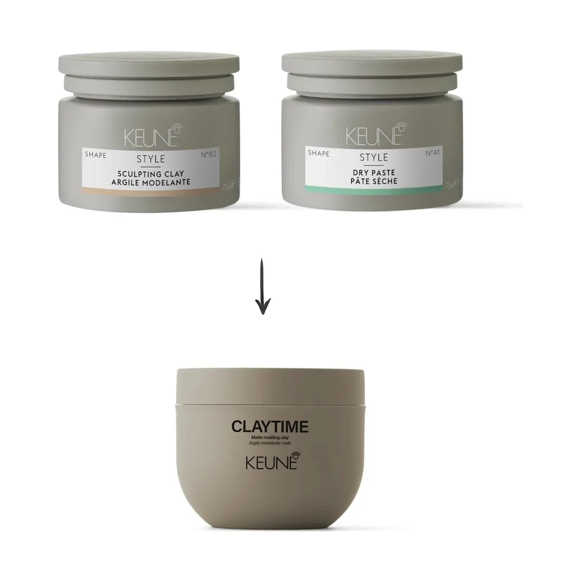 Keune Claytime 100ml - Pasta Mata Pentru Texturare si Fixare Flexibila