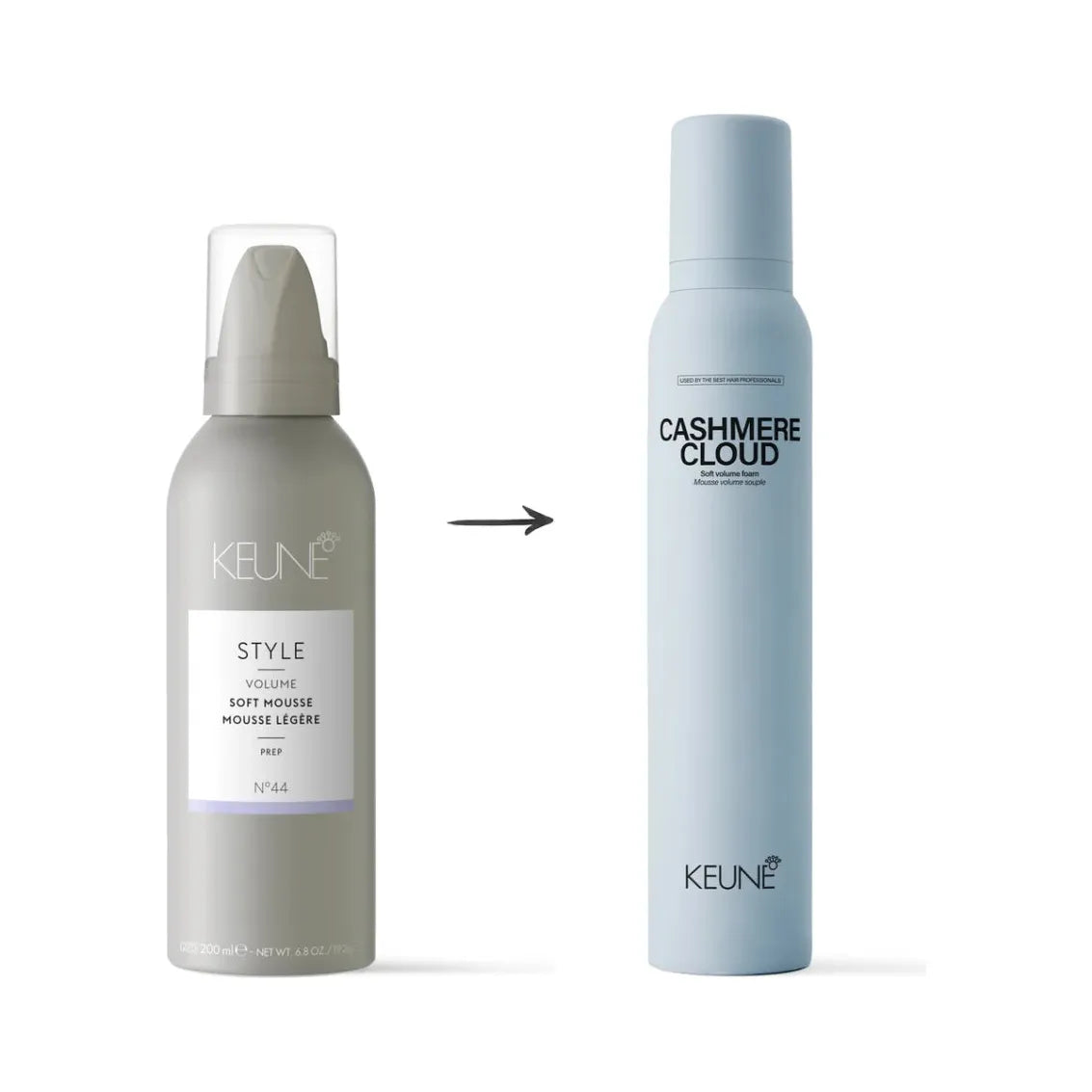 Keune Cashmere Cloud 200ml - Spuma Pentru Fixare Lejera si Volum