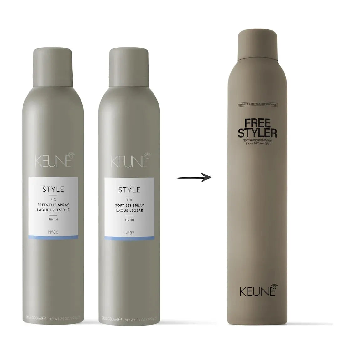 Keune Free Styler 300ml - Fixativ Fixare Medie - Beauty Lounge