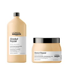 Încarcă imaginea în Galerie, Set L&#39;Oreal Professionnel Absolut Repair Sampon 1500ml si Masca 500ml
