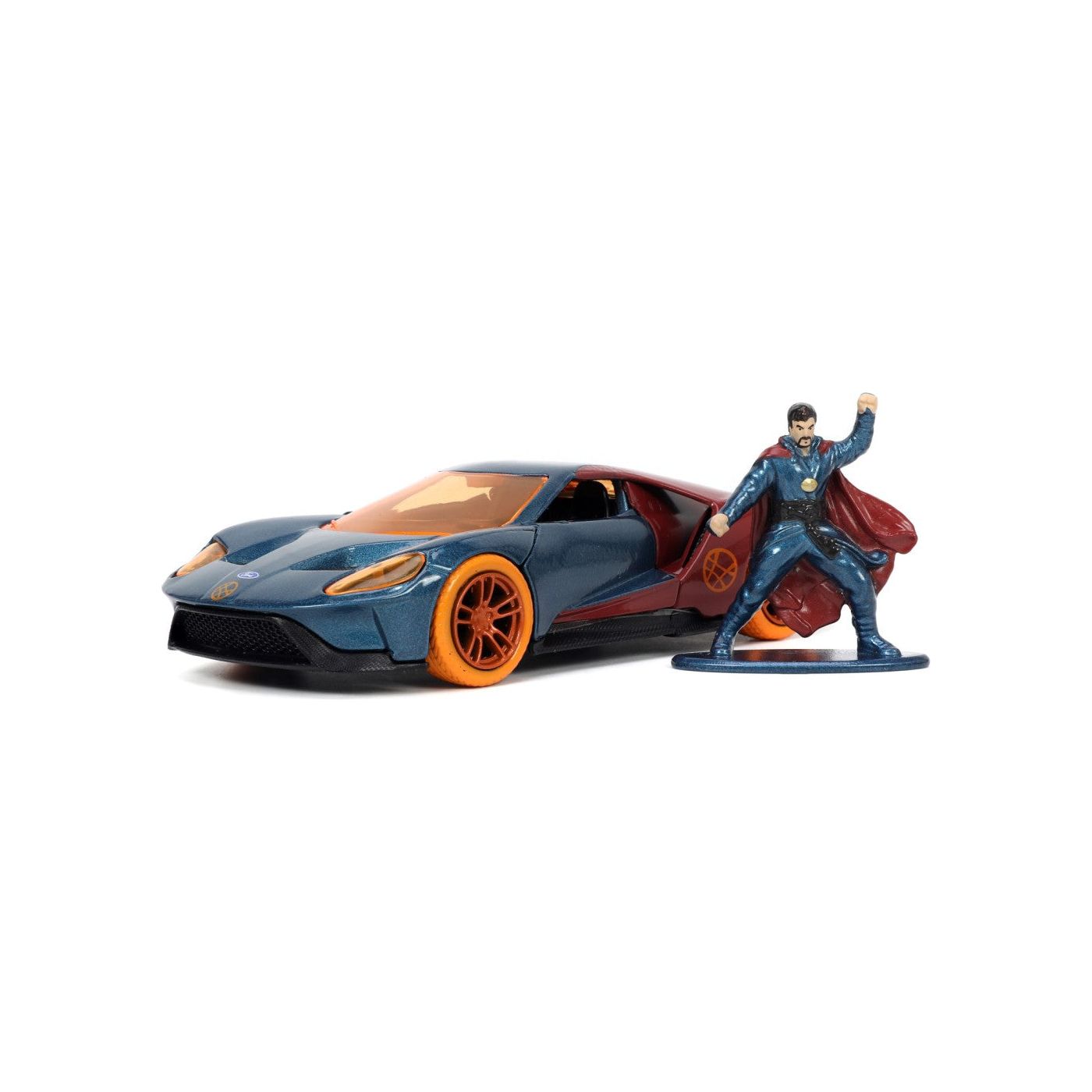 JadaToys Marvel Masinuta Metalica Ford GT si Figurina Metalica Doctor Strange