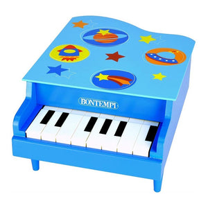 Bontempi Pian din Lemn cu 8 Clape Bleu