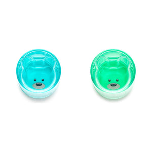 Melii Set 2 Pahare Copii Design Interior Urs Albastru and Verde