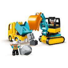 Încarcă imaginea în Galerie, Lego Duplo Camion si Excavator pe Senile
