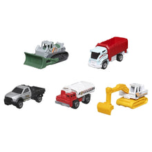 Încarcă imaginea în Galerie, Matchbox Set 5 Masinute Metalice Mbx Construction Iii
