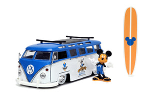 Jada Toys Masina din Metal Volkswagen T1 Bus si Figurina Mickey Mouse