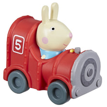 Încarcă imaginea în Galerie, Peppa Pig Masinuta Buggy Locomotiva si Figurina Iepurasul Rebecca
